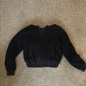 Black lululemon Fleece Pullover Sweater